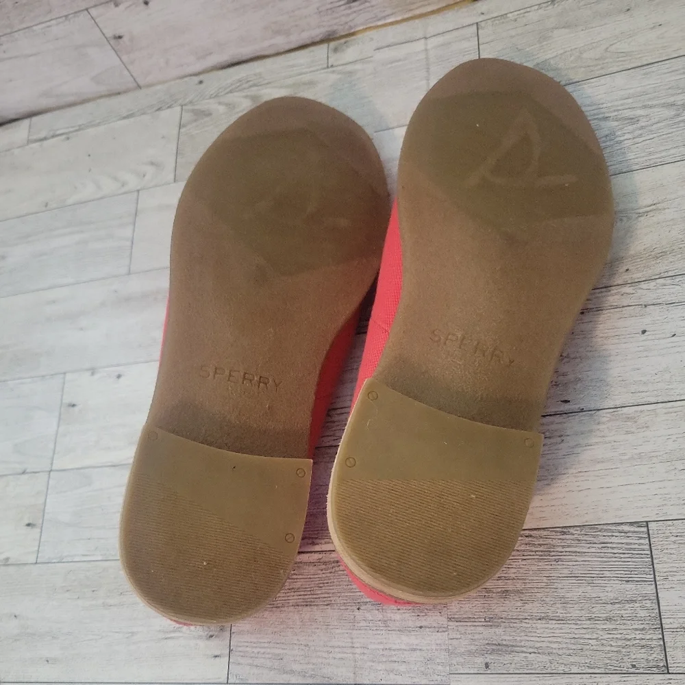 Sperry Top-Sider Womens Size 7‎ Sea Port Levy Canvas Loafers Red